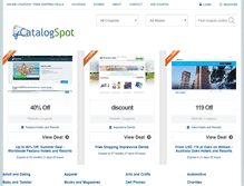 Tablet Screenshot of catalogspot.com
